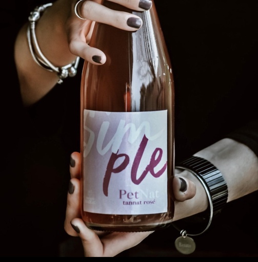 Simple Rosé. Vino natural, PetNat